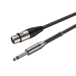 Microphone cable XLR 3-pole female - 6,3mm mono Jack plug SAMURAI Roxtone SMXJ210L3